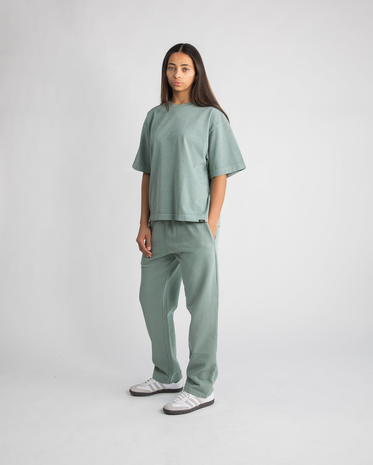Cropped T-Shirt - Vintage Sage