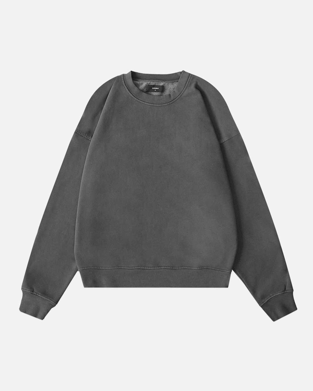Drop Shoulder Crewneck Vintage Grey