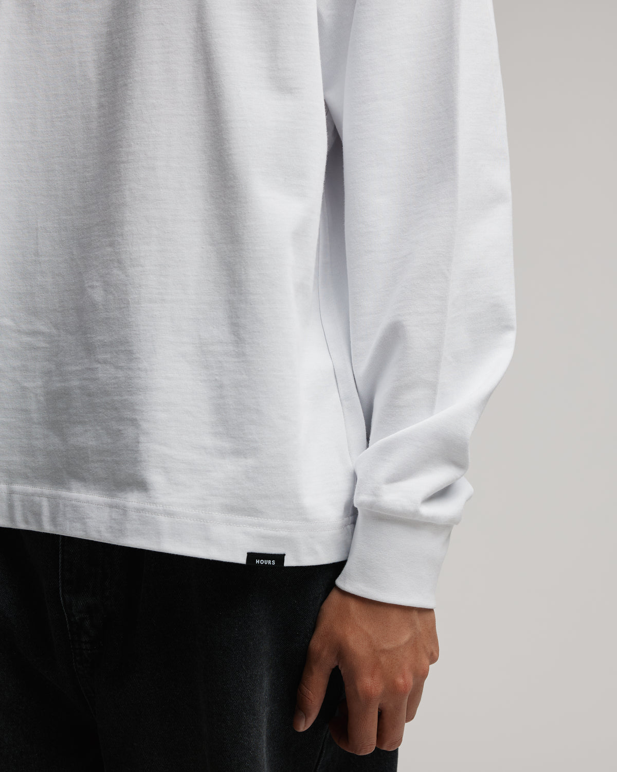 Cropped Long Sleeve - White