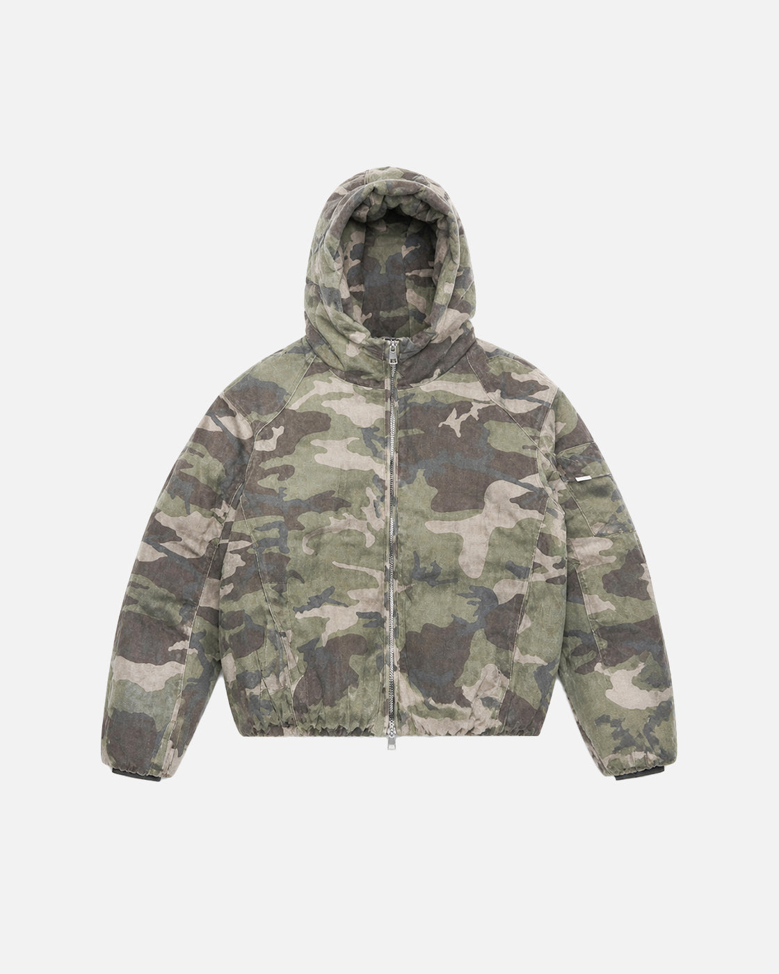 Hooded Canvas Jacket - Camo