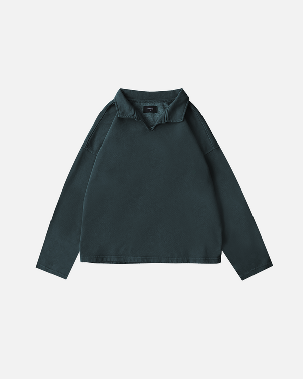 Collared Sweater - Vintage Teal