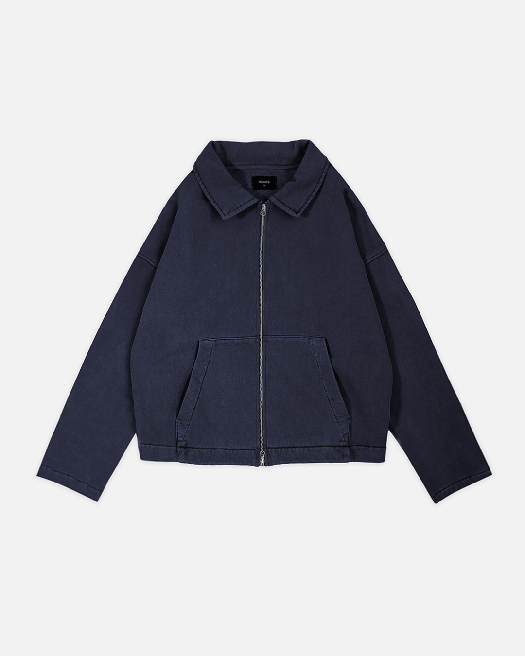 Collared Full Zip - Vintage Navy – Hours
