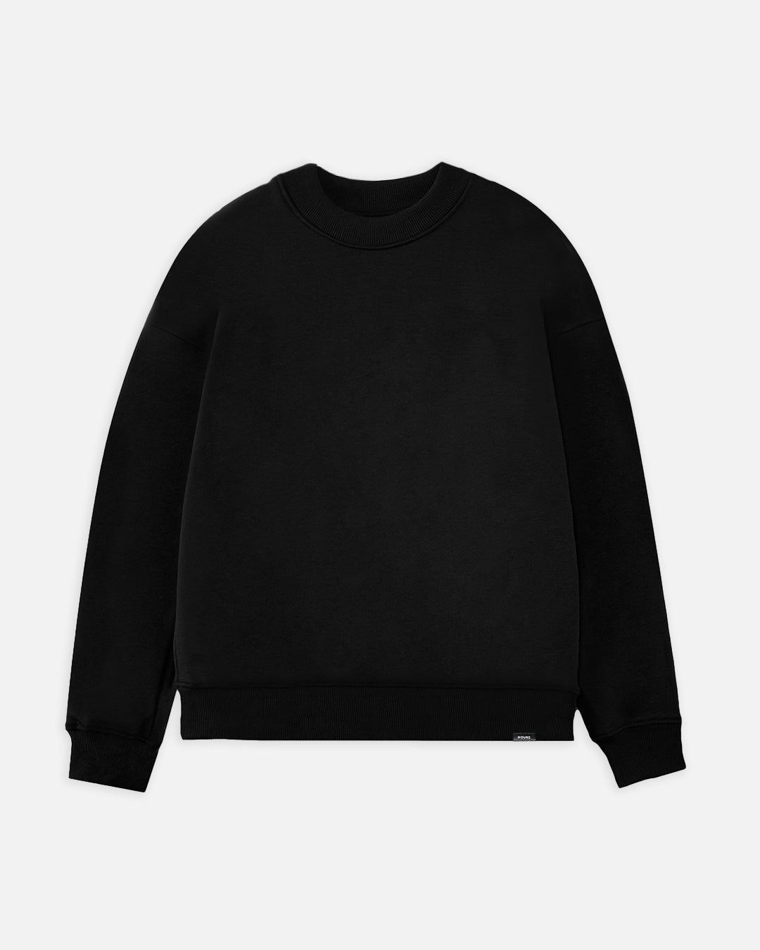 Drop Shoulder Crewneck - Black