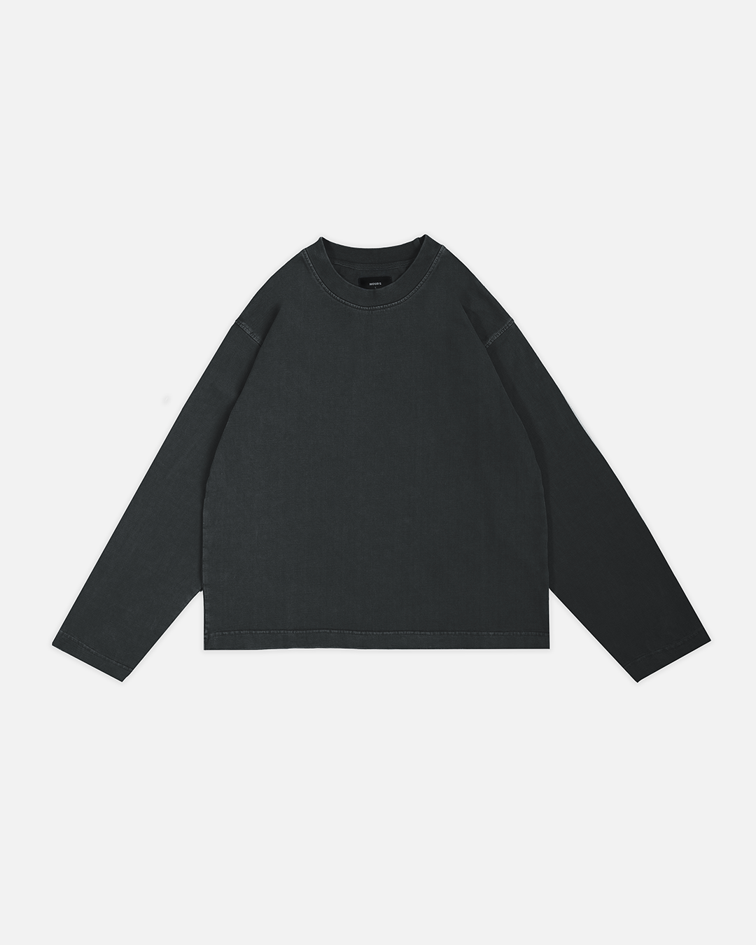 Cropped Long Sleeve - Vintage Black – Hours