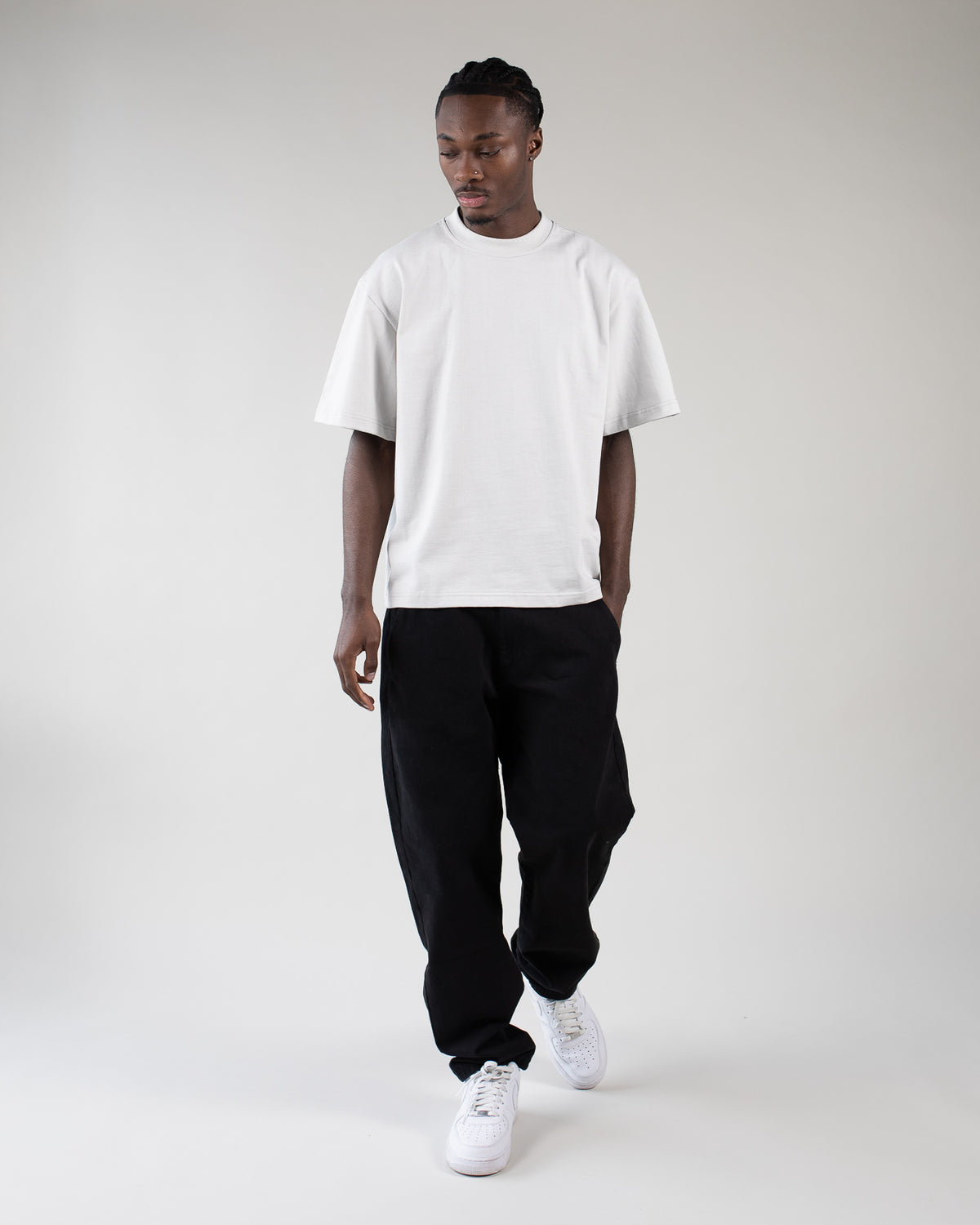 Cropped T-Shirt - Stone