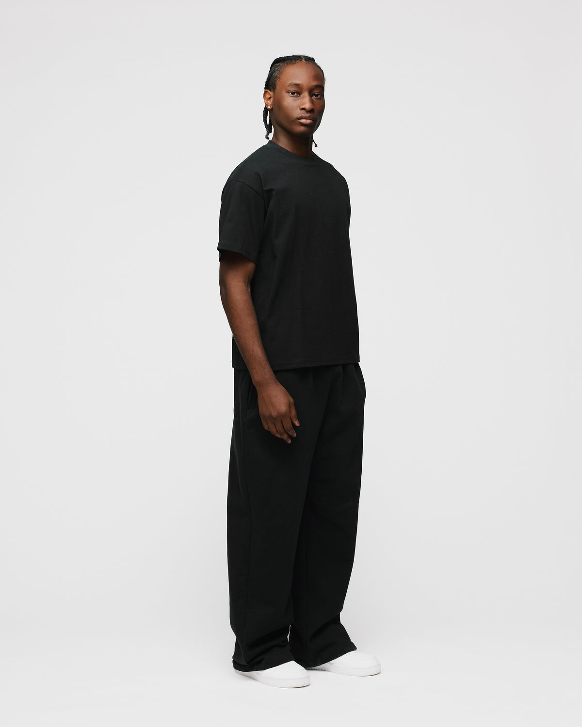 Drop Shoulder T-Shirt - Black