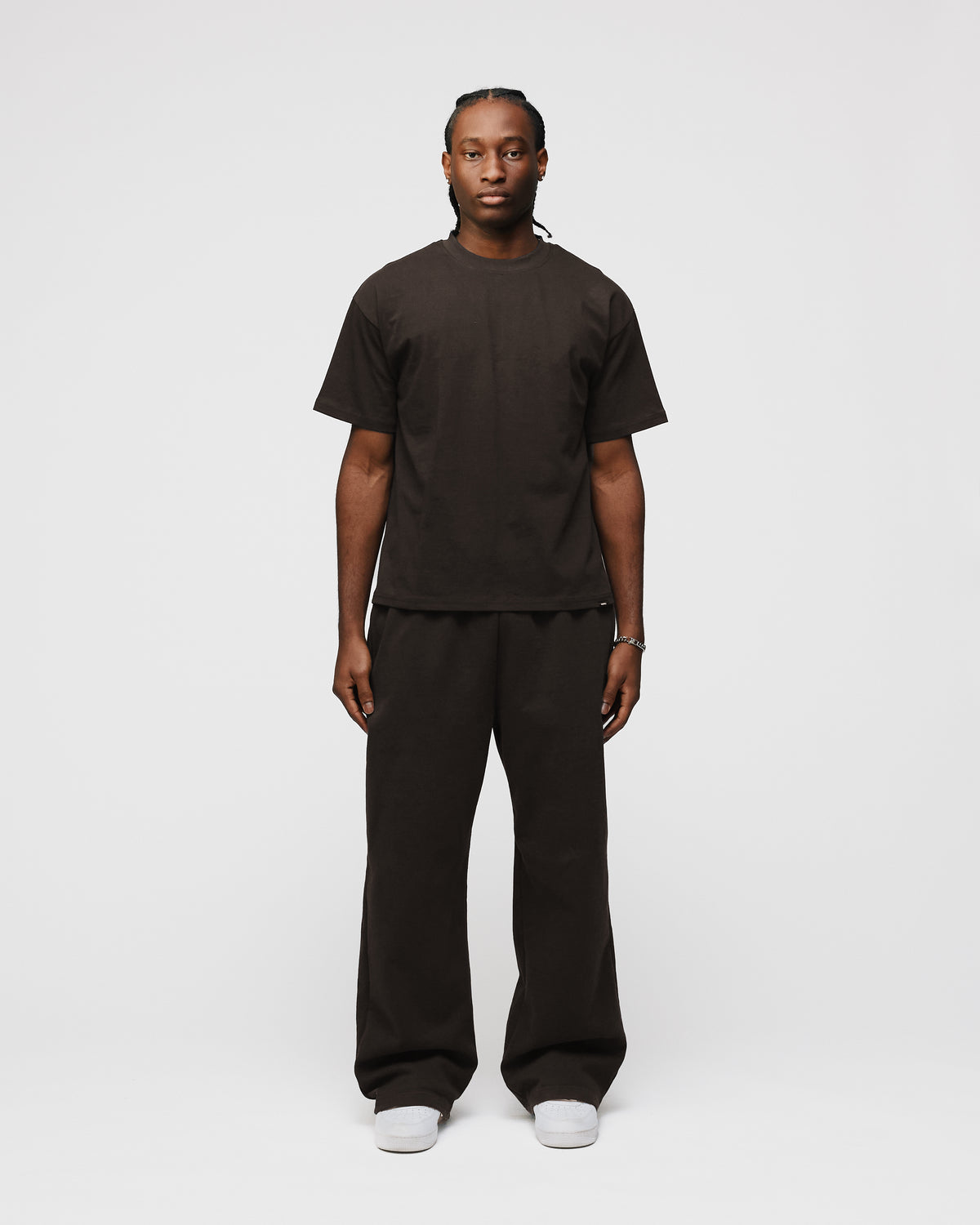 Drop Shoulder T-Shirt - Espresso