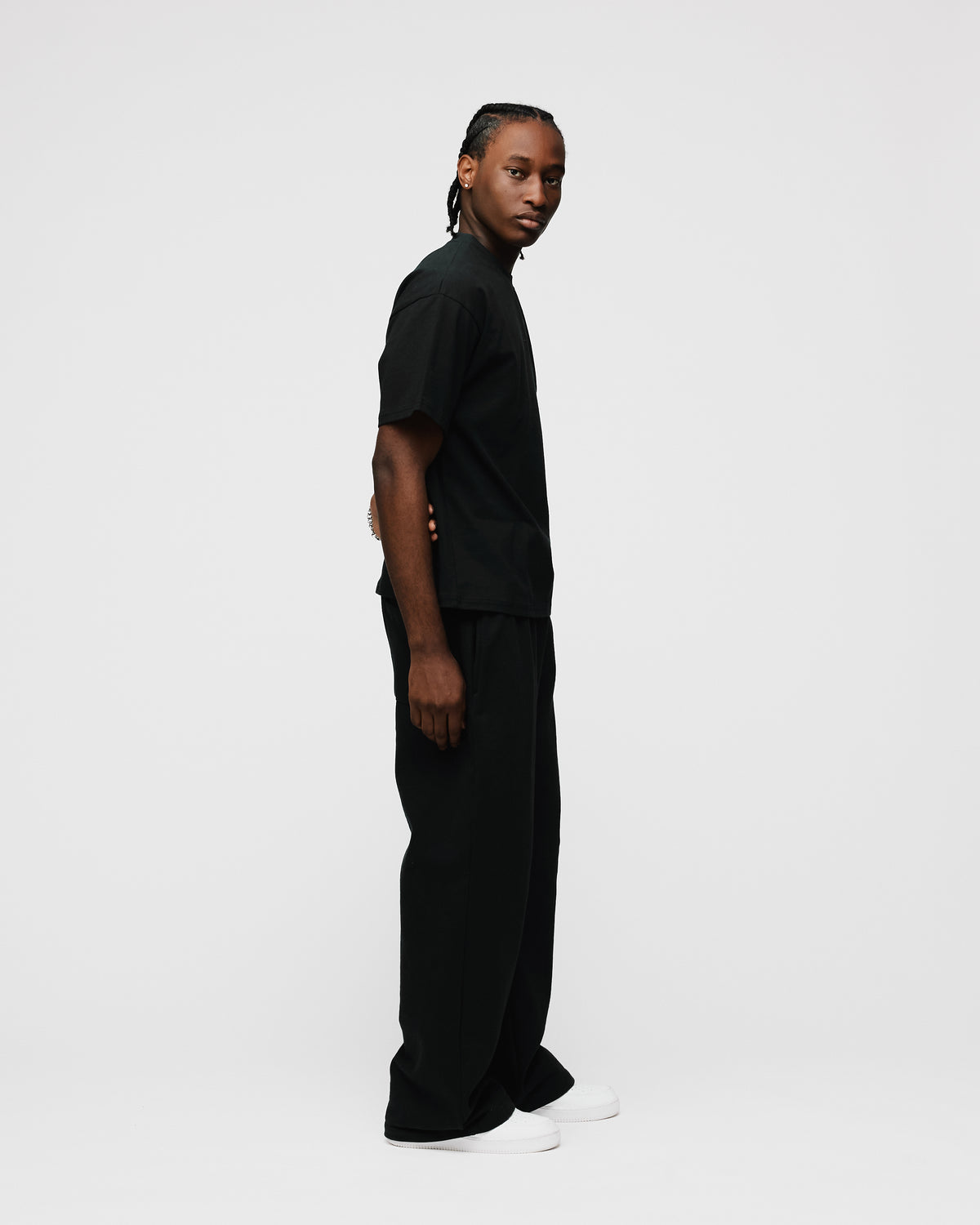 Drop Shoulder T-Shirt - Black