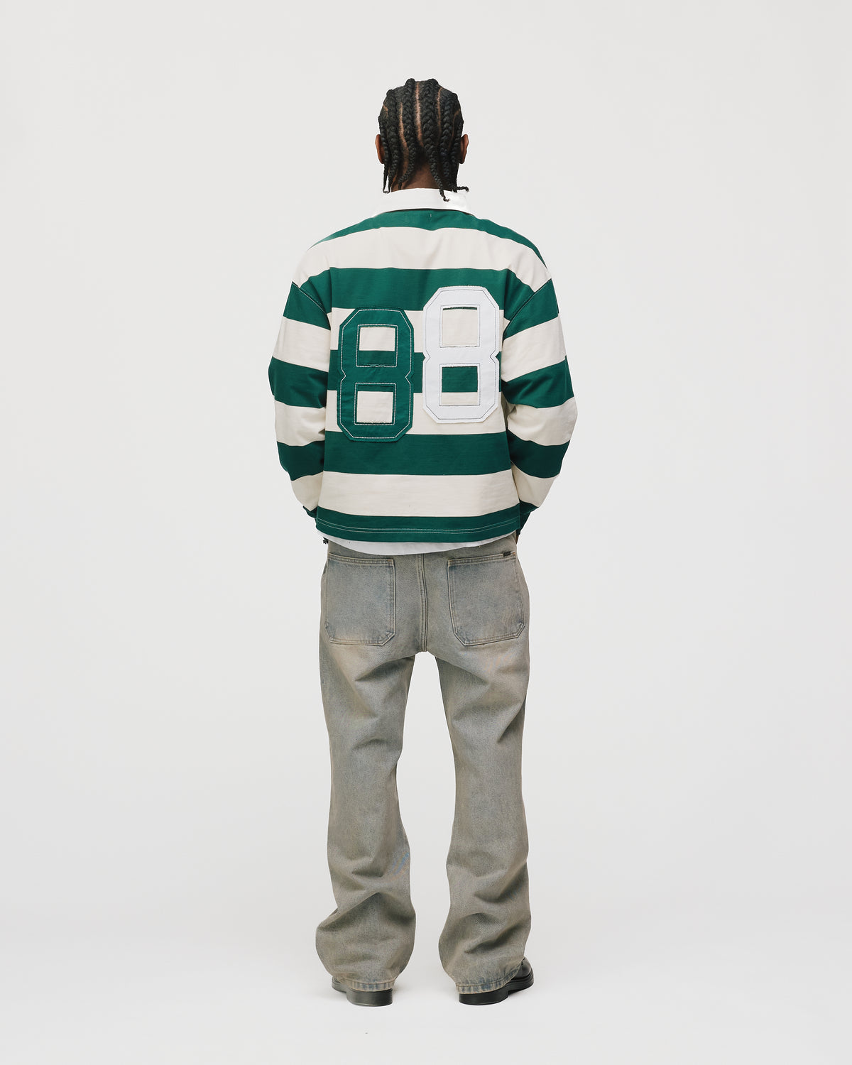 Cropped Rugby Shirt - Cream