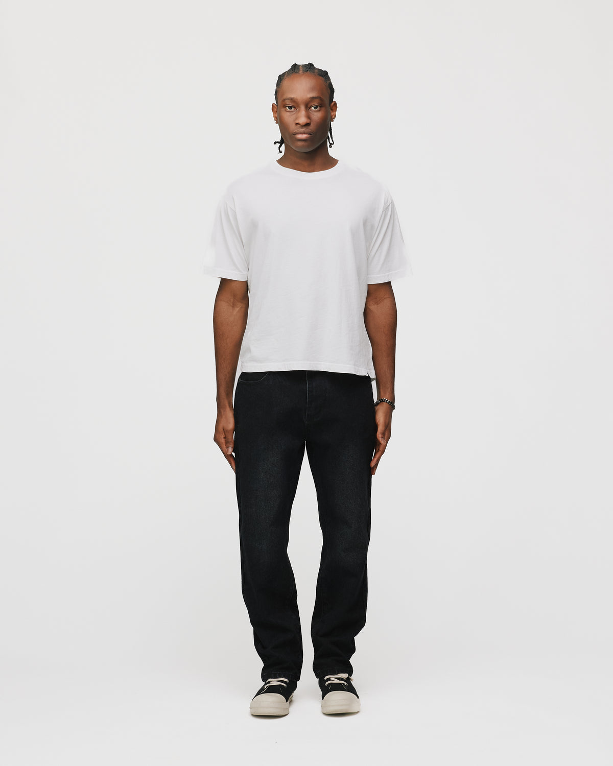 Slim Denim Pants - Washed Black