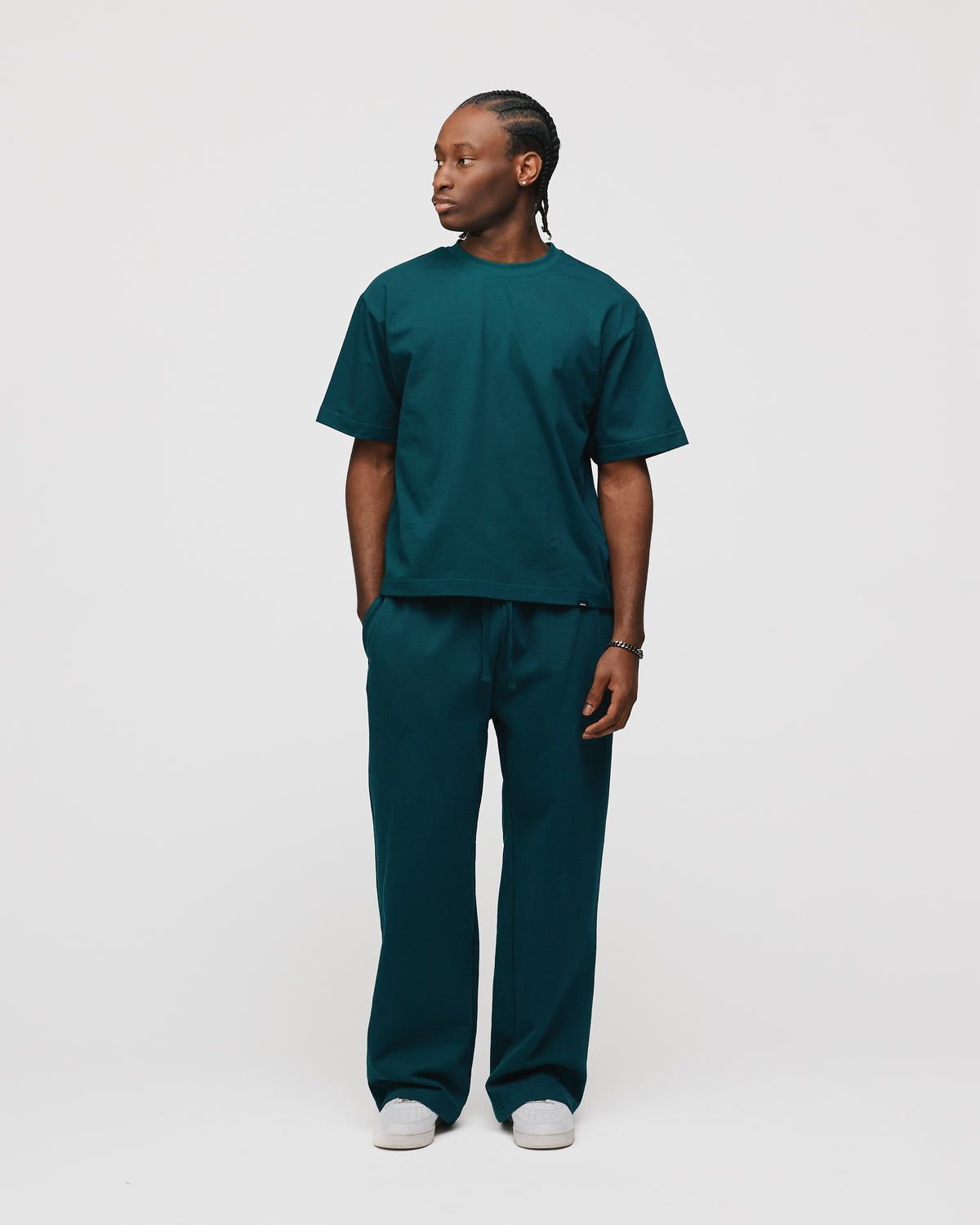 Cropped T-Shirt - Teal