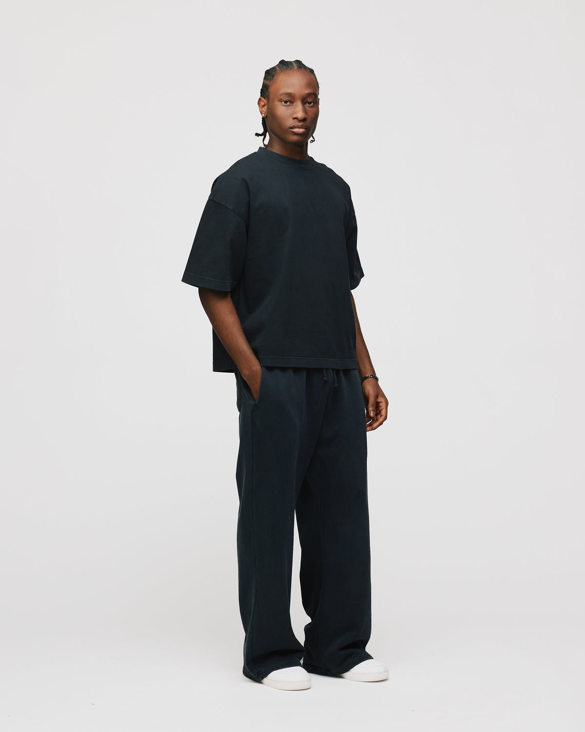 Cropped T-Shirt - Vintage Black