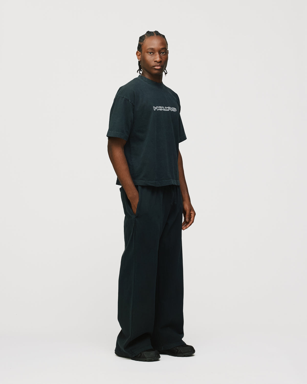 Neural Link Cropped T-Shirt - Vintage Black
