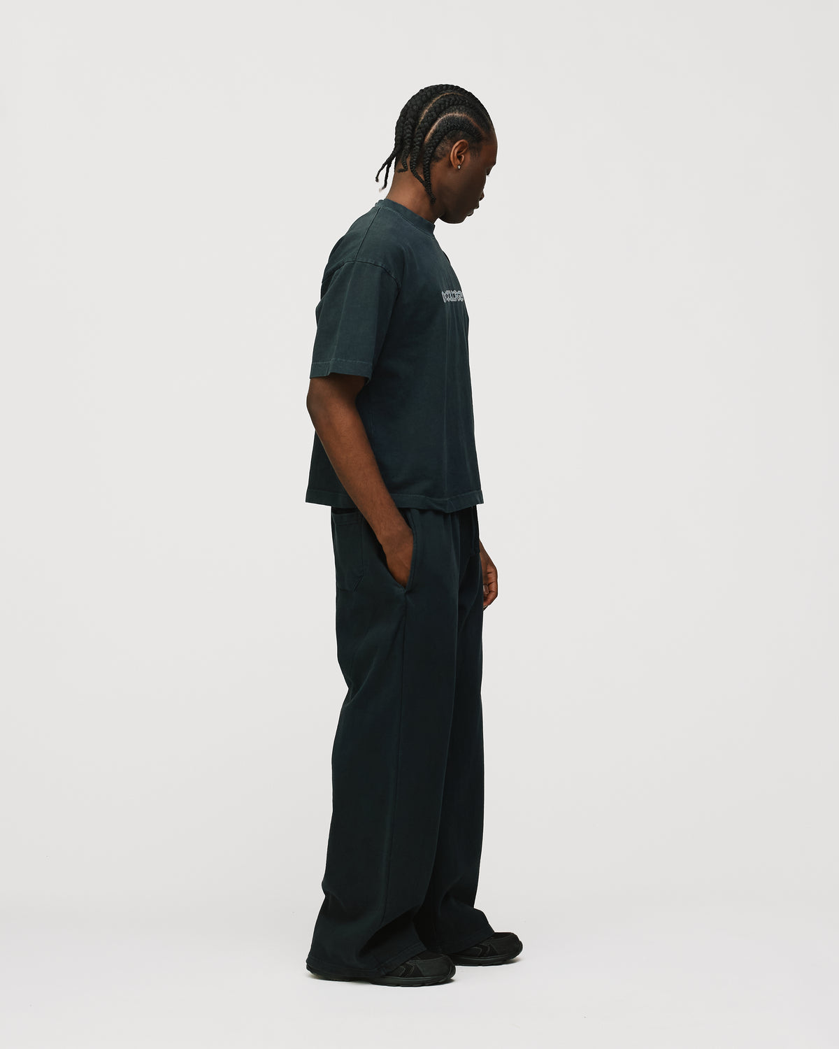 Neural Link Cropped T-Shirt - Vintage Black