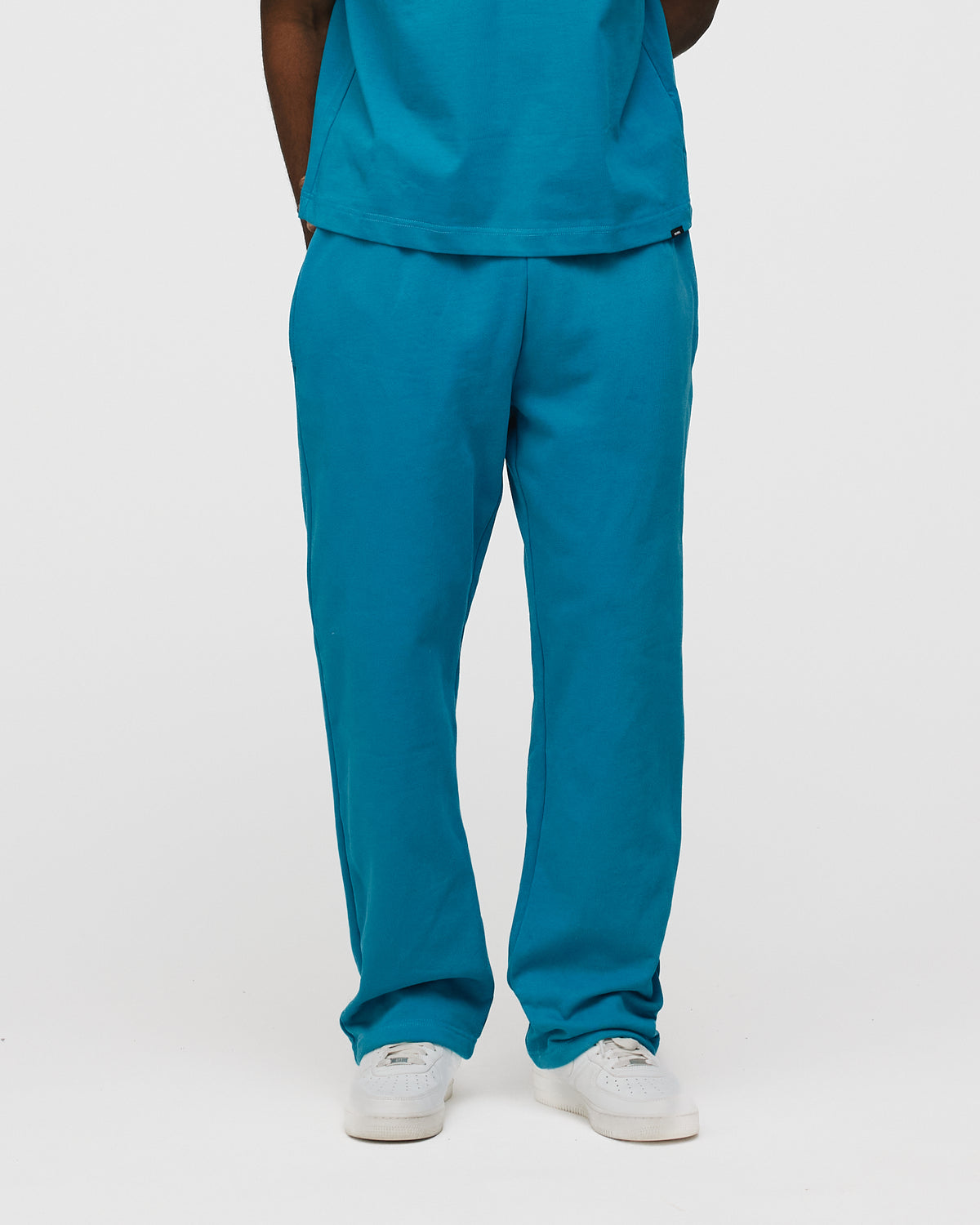Open Bottom Sweatpants - Aqua