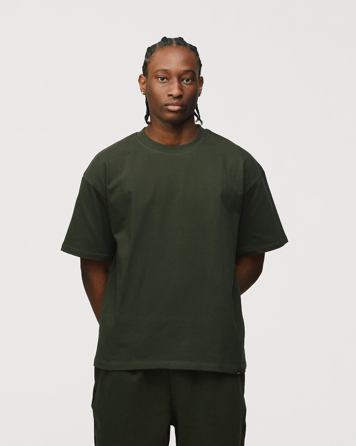 Drop Shoulder T-Shirt - Olive