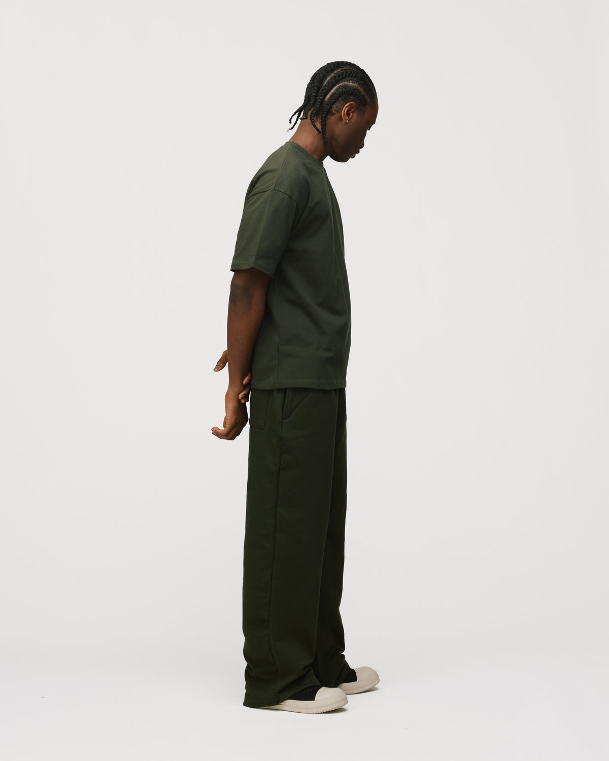 Drop Shoulder T-Shirt - Olive