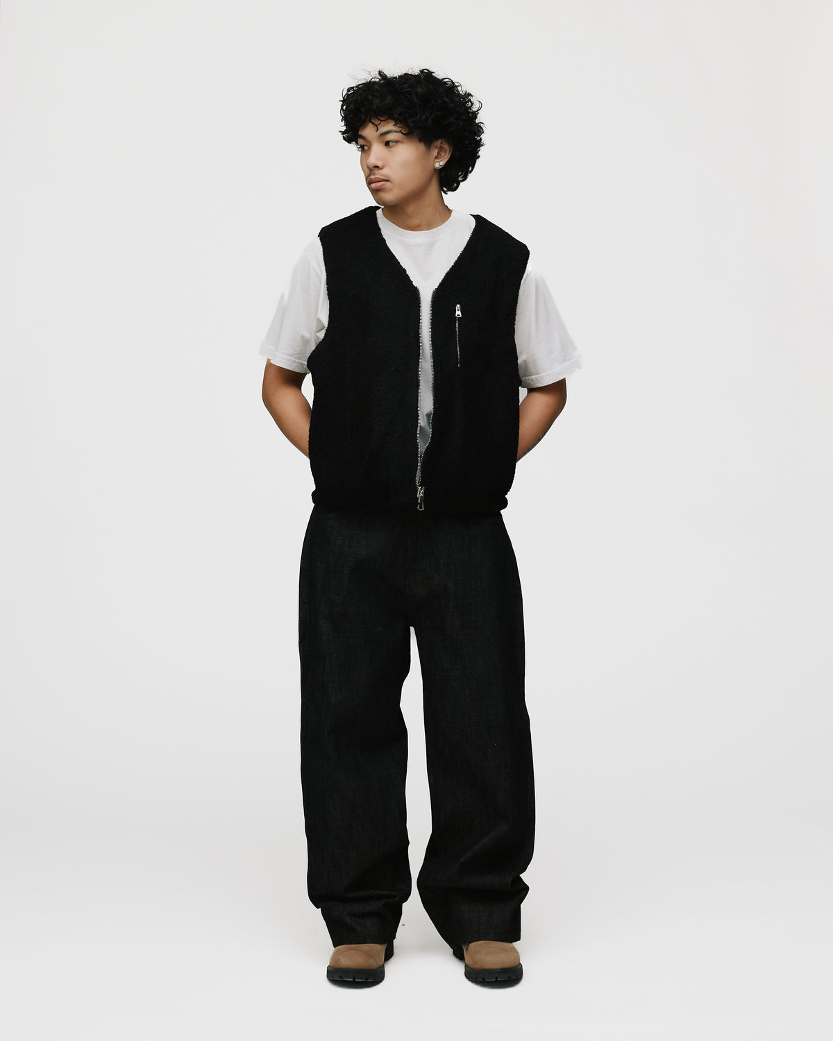 Reversible Workwear Vest - Washed Blue
