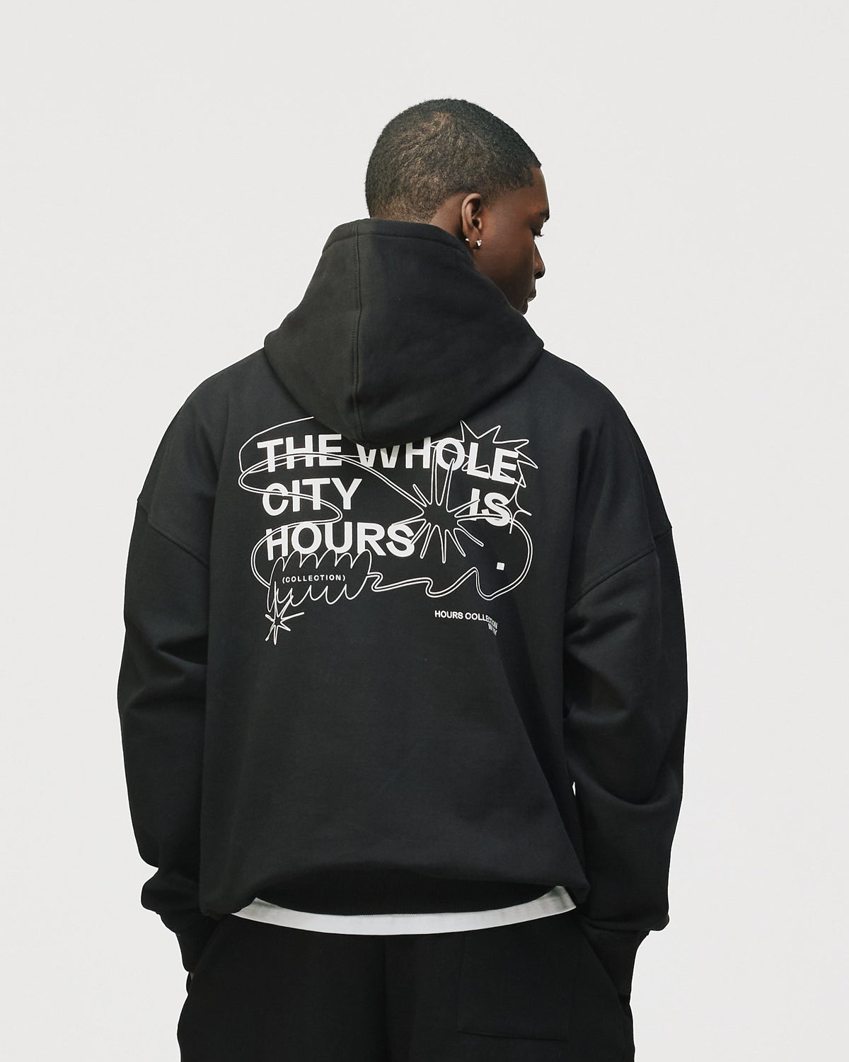 City is Hours Hoodie - Black