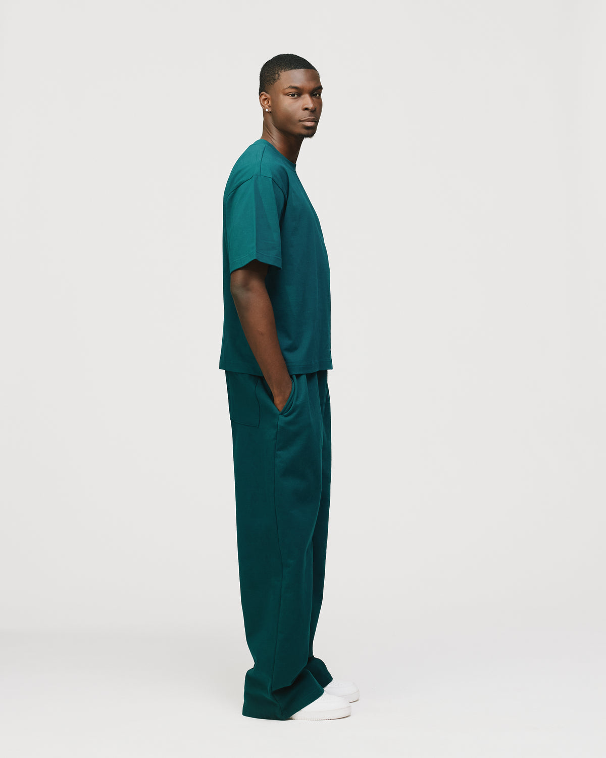 Drop Shoulder T-Shirt - Teal