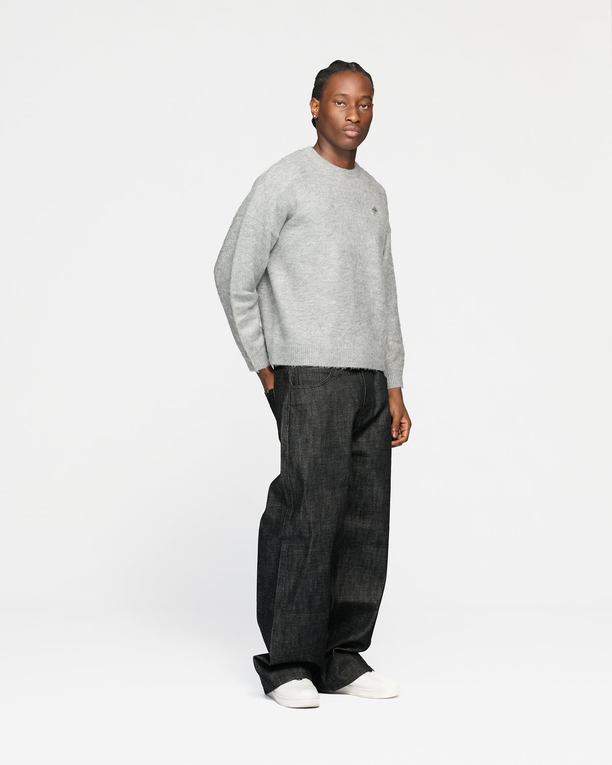 Signature Mohair Sweater - Grey