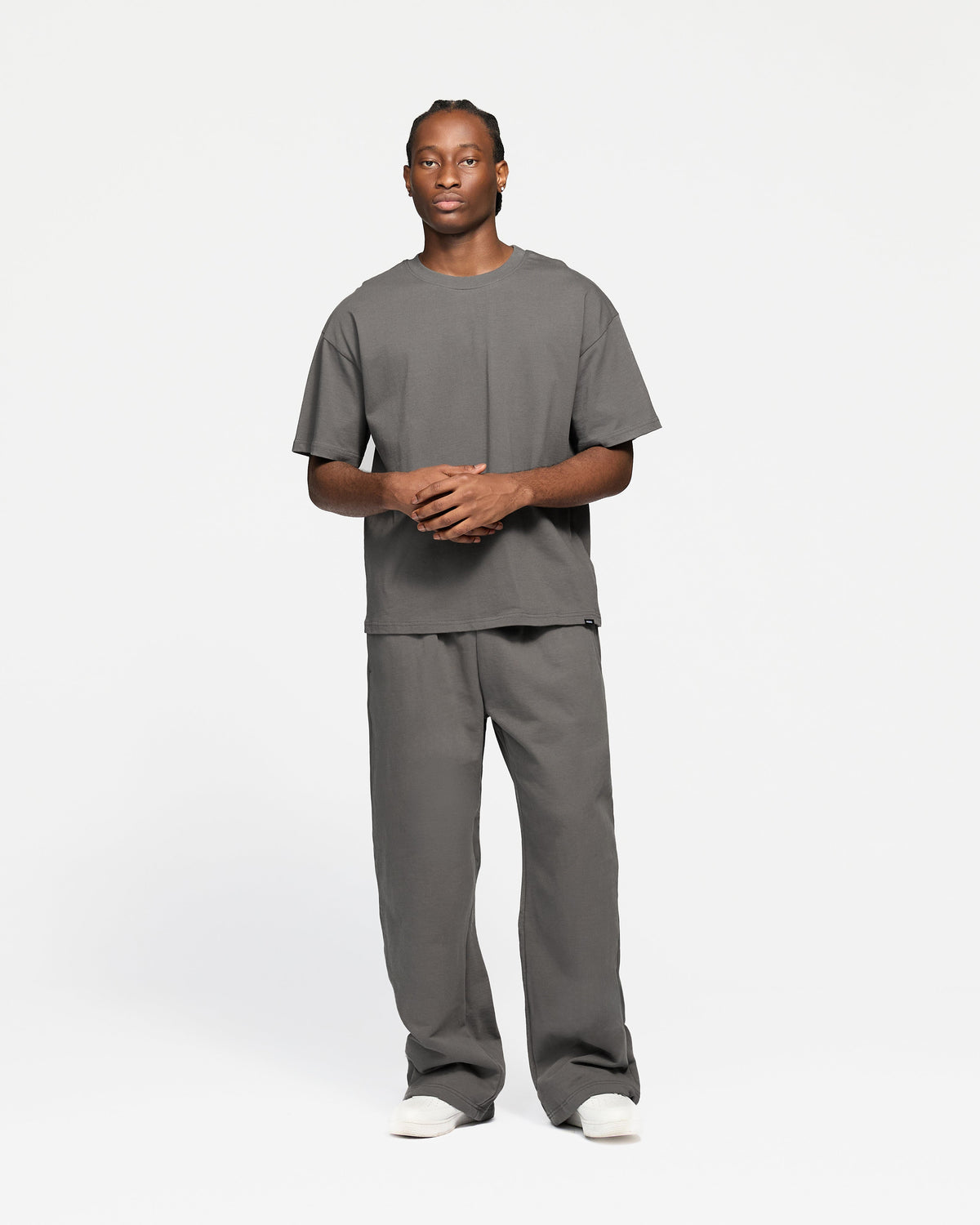 Drop Shoulder T-Shirt - Charcoal