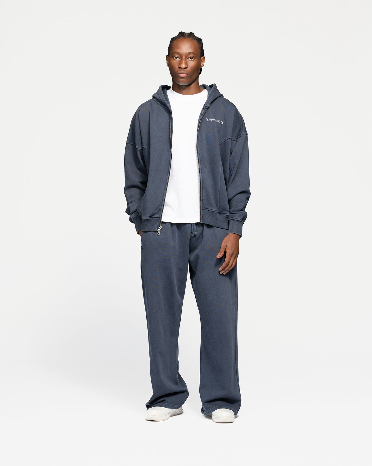 Signature Zip Hoodie - Vintage Navy