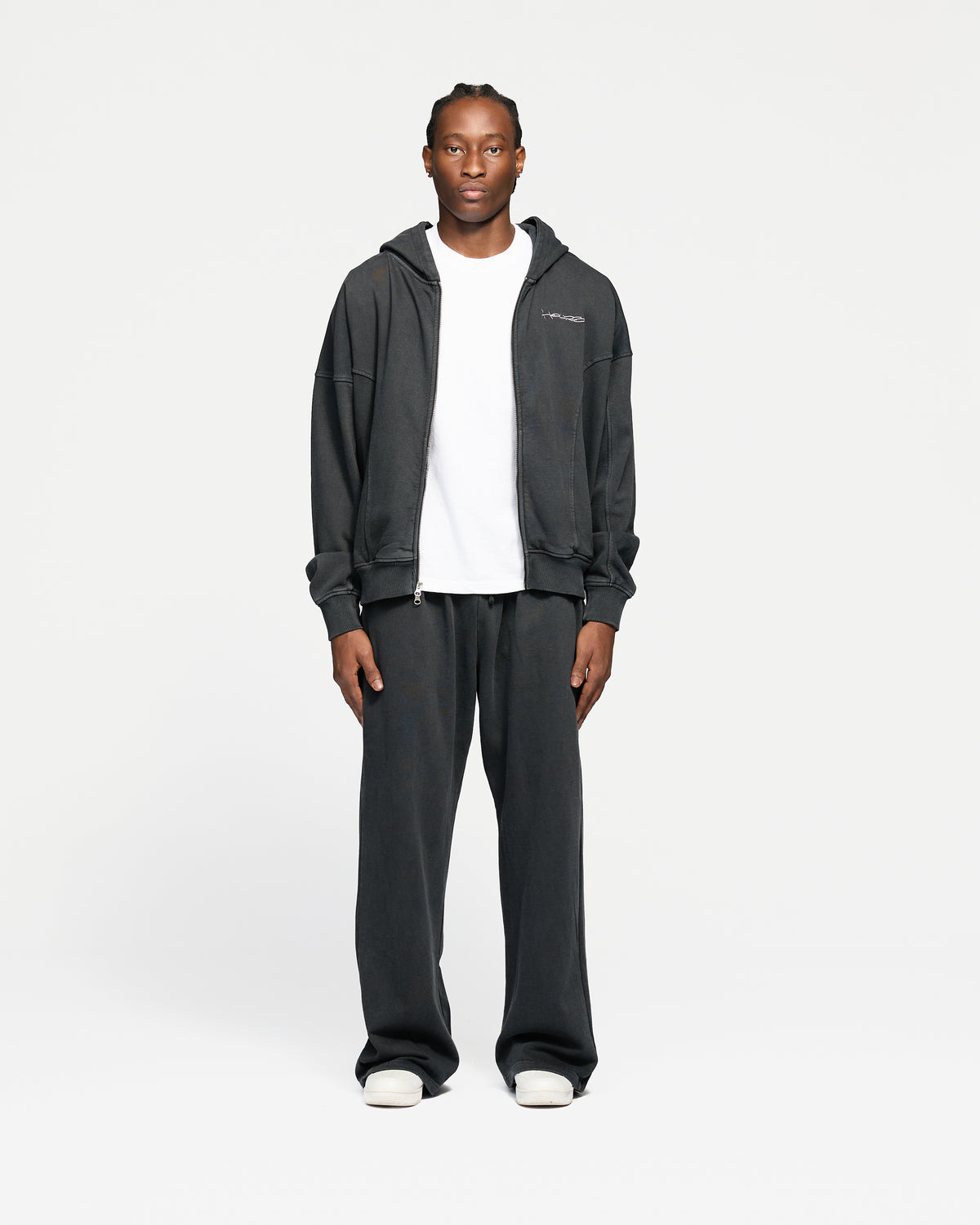 Signature Zip Hoodie - Vintage Black