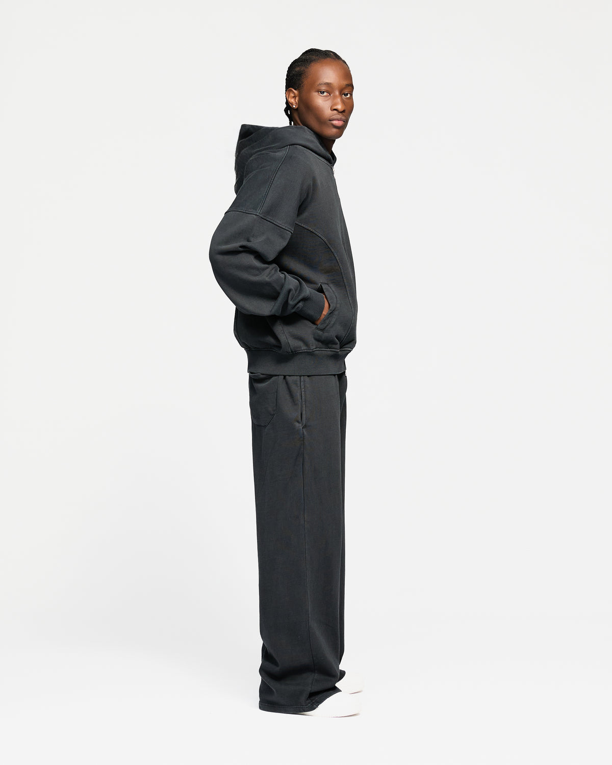 Signature Zip Hoodie - Vintage Black