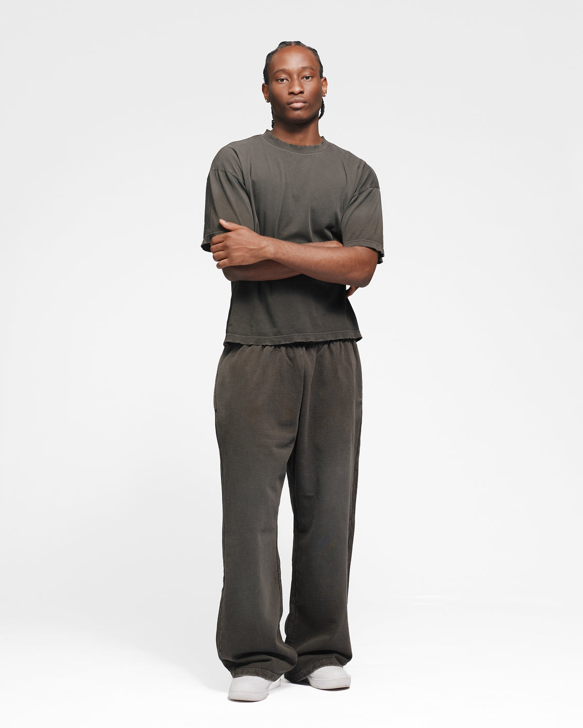Drop Shoulder T-Shirt - Sunfaded Espresso