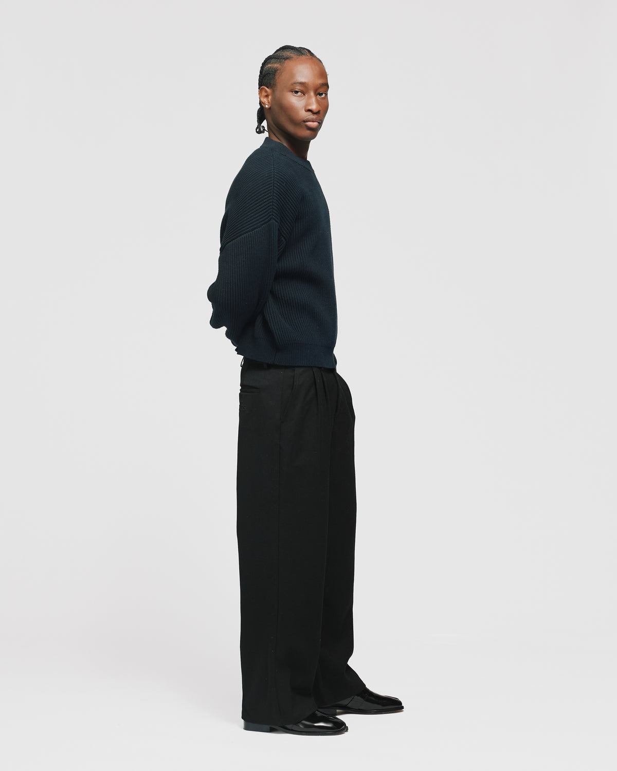 Pleated Pants - Black
