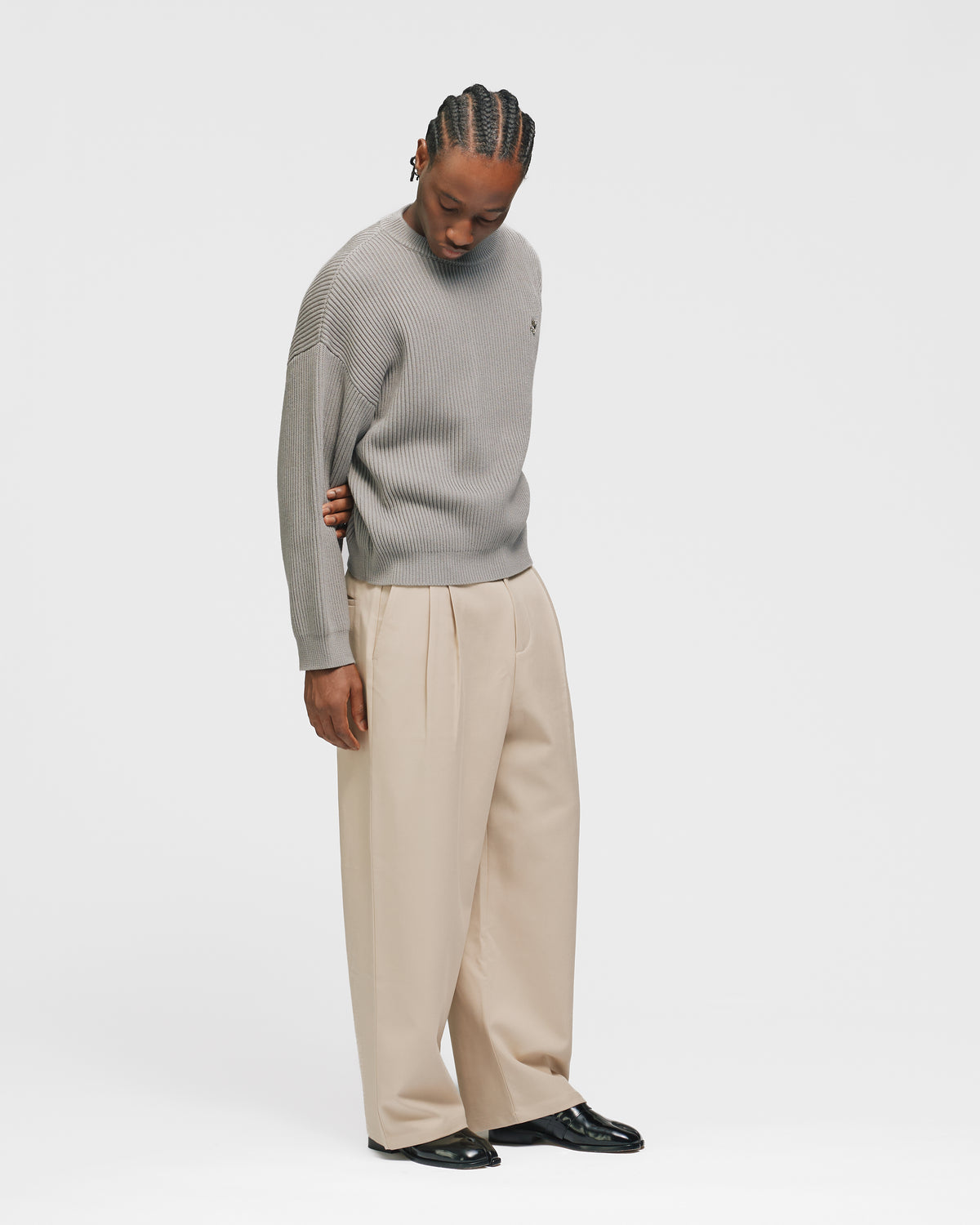 Pleated Pants - Beige