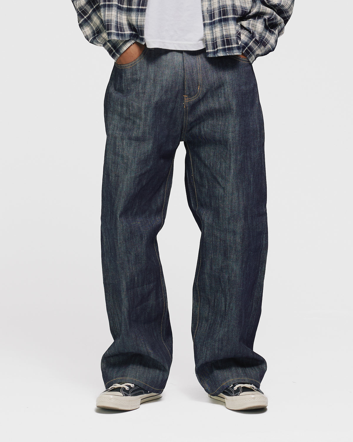 Baggy Raw Denim - Indigo