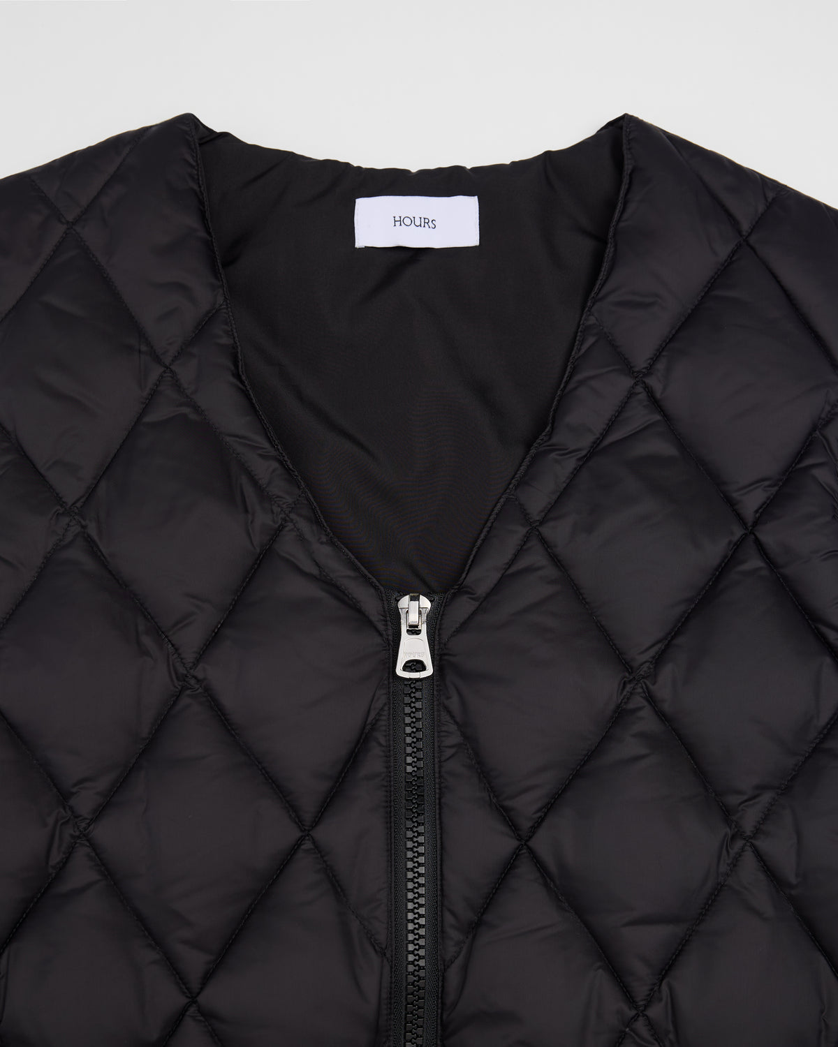 Quilted Puffer Vest - Black