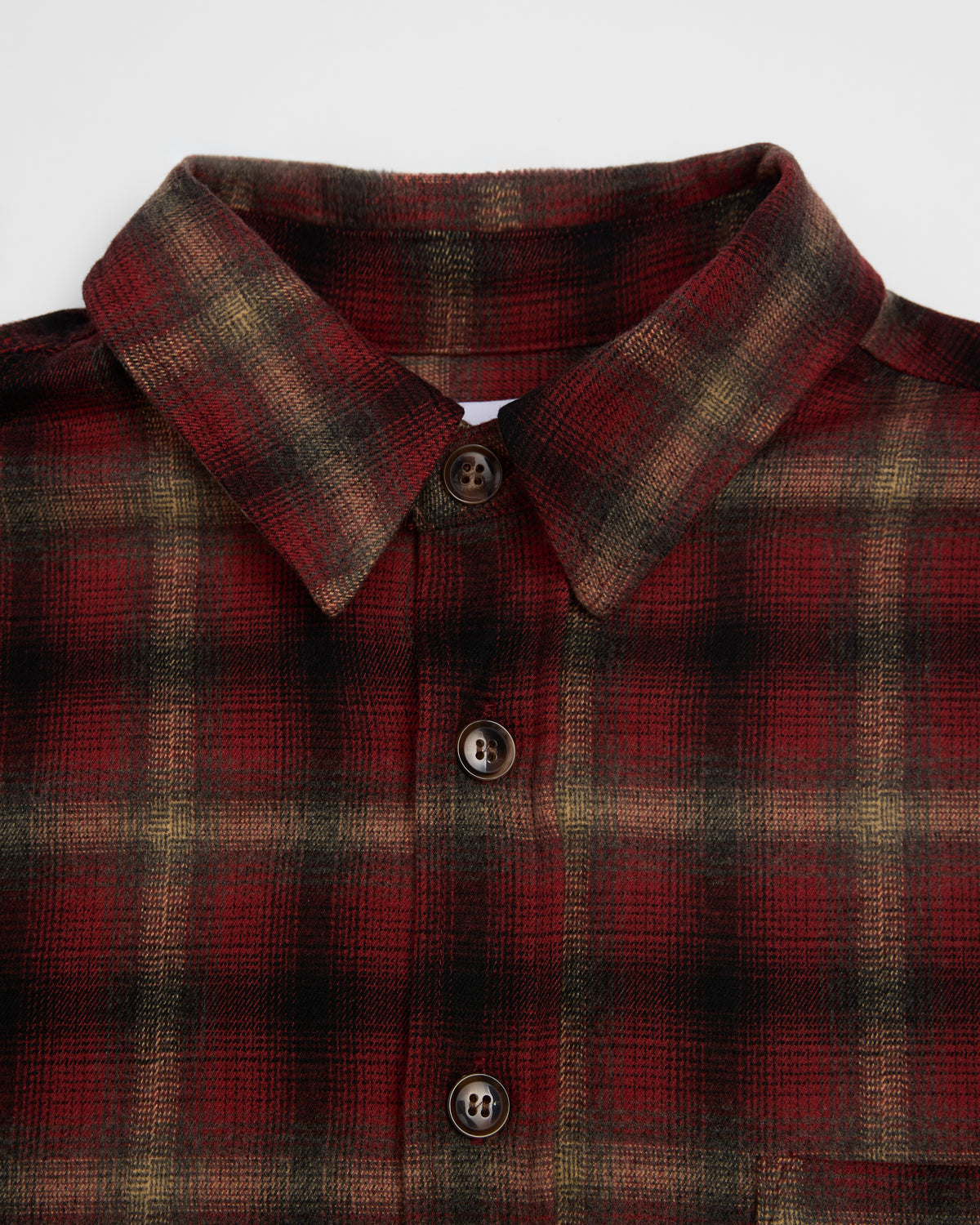 Cropped Flannel - Red