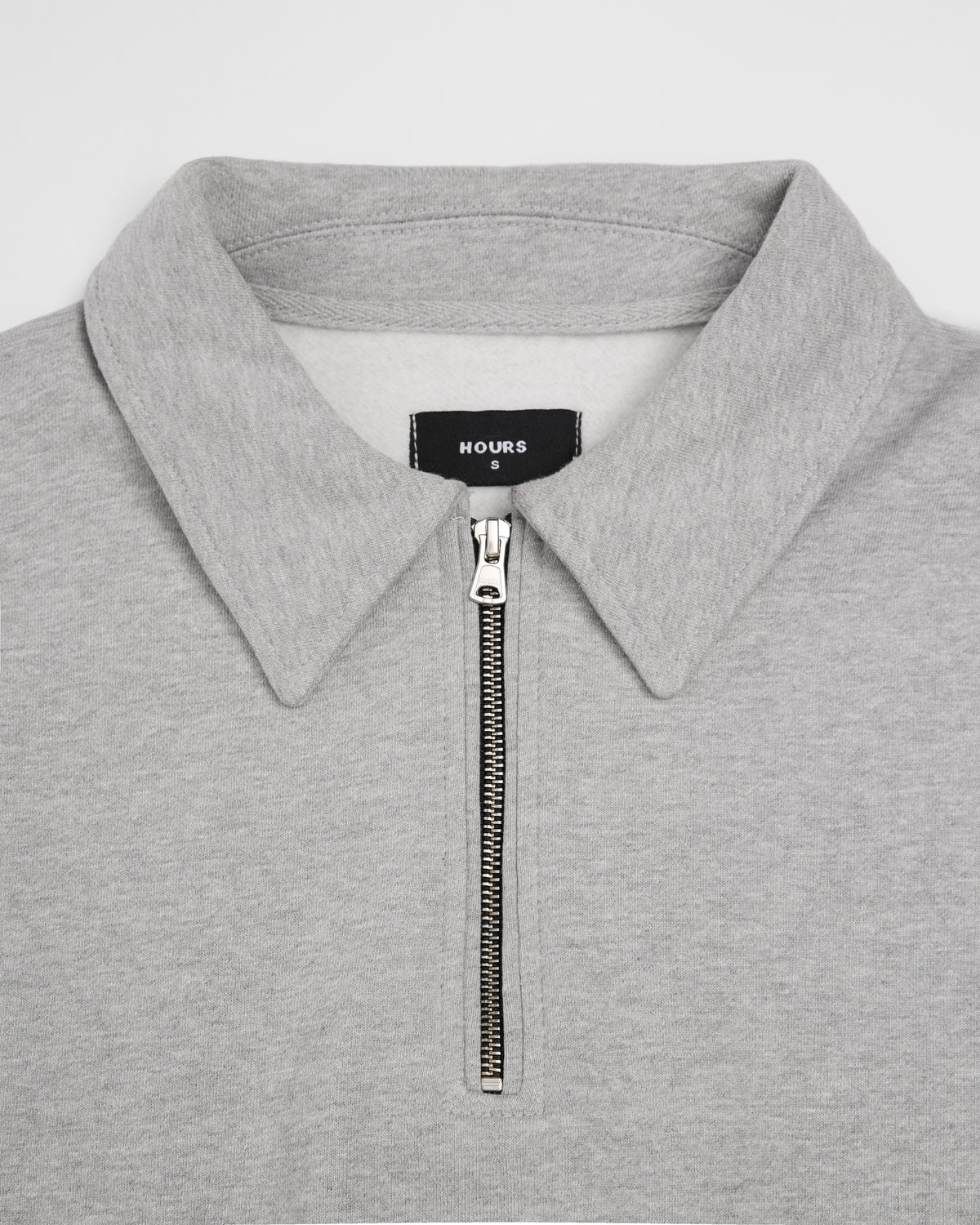 Drop Shoulder 1/4 Zip - Grey