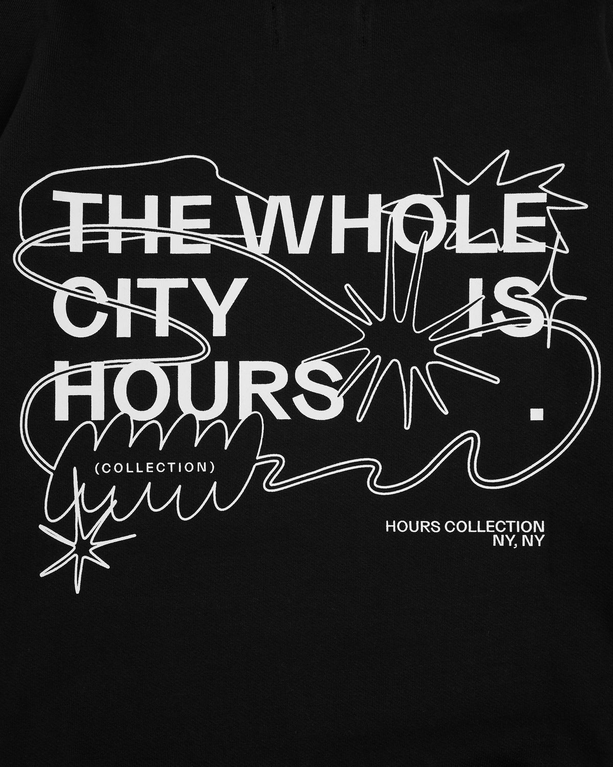 City is Hours Hoodie - Black