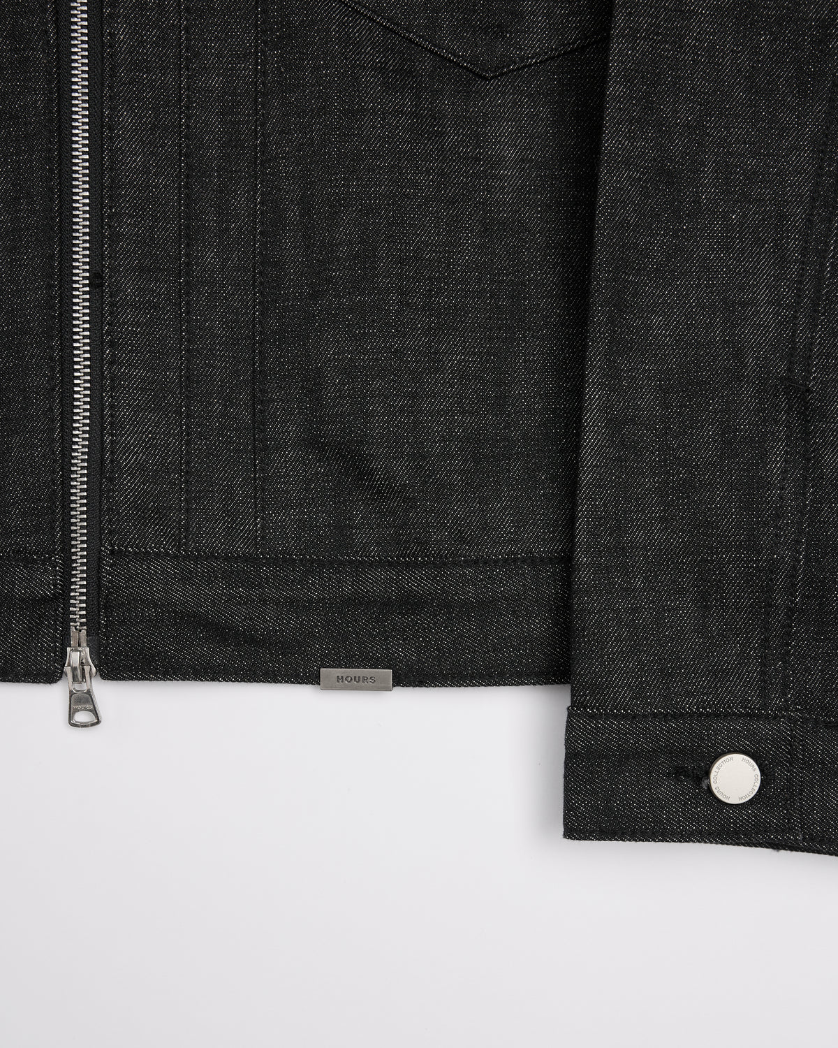 Raw Denim Jacket - Black