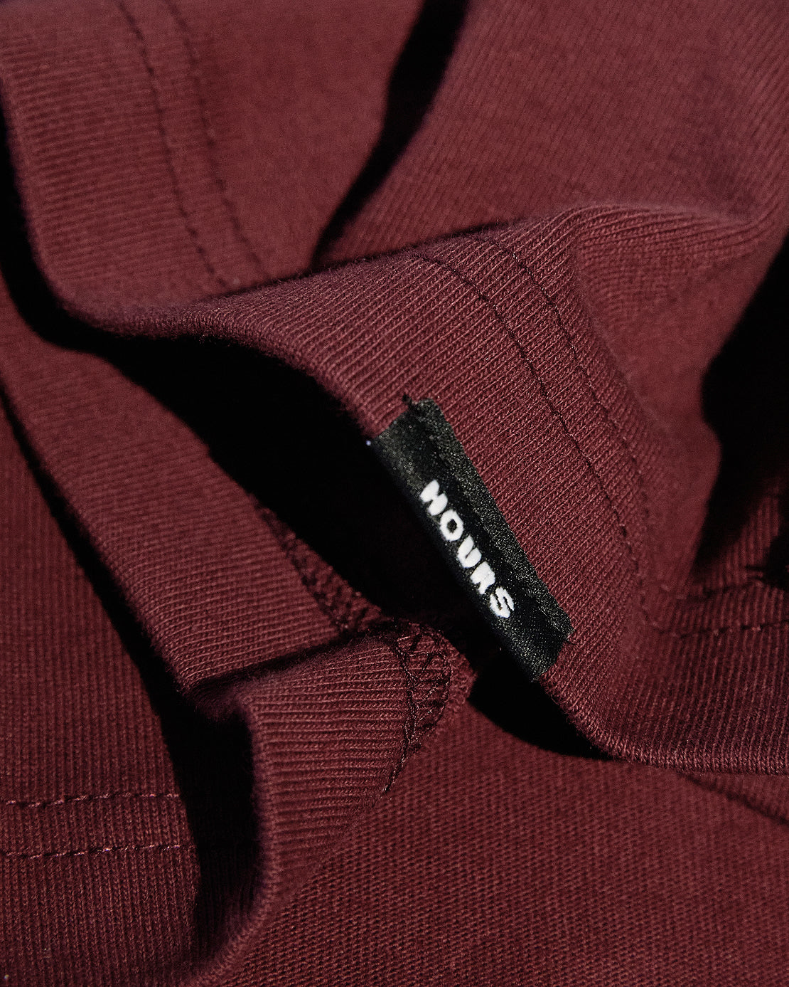 Drop Shoulder T-Shirt - Burgundy