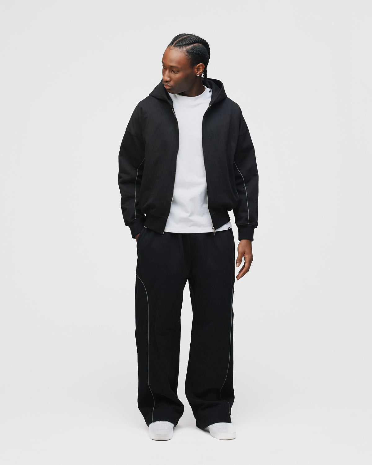 Arc Zip Hoodie - Black