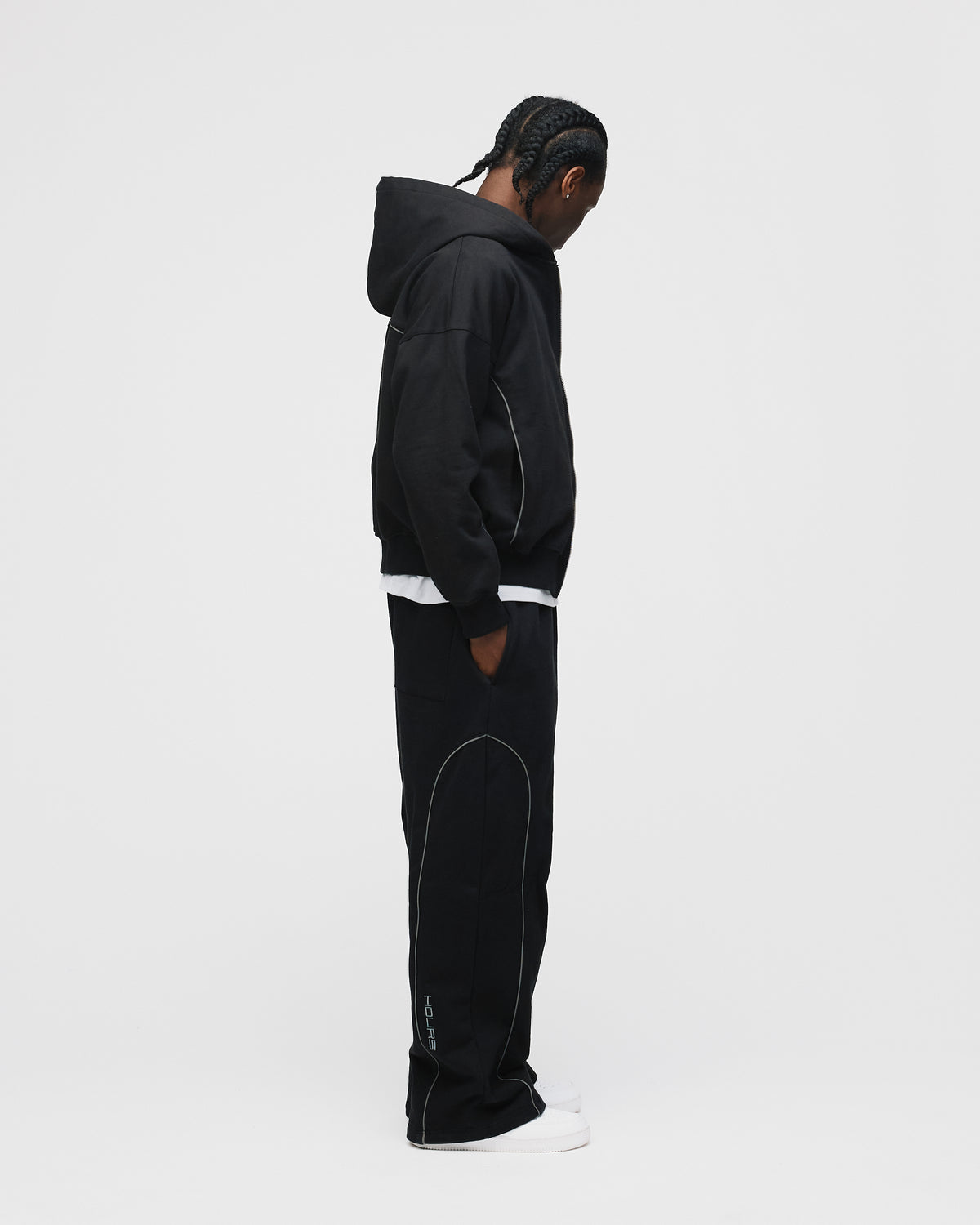 Arc Zip Hoodie - Black