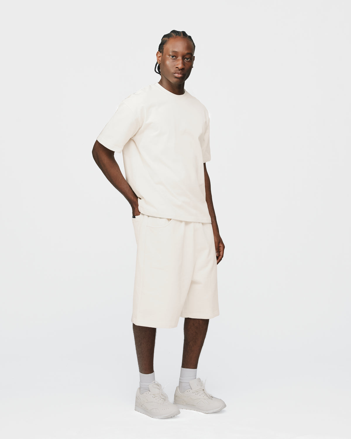 Drop Shoulder T-Shirt - Oyster