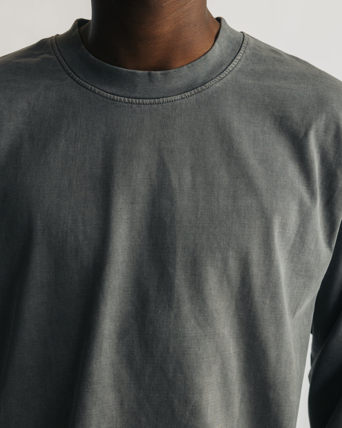 Cropped Long Sleeve - Vintage Grey