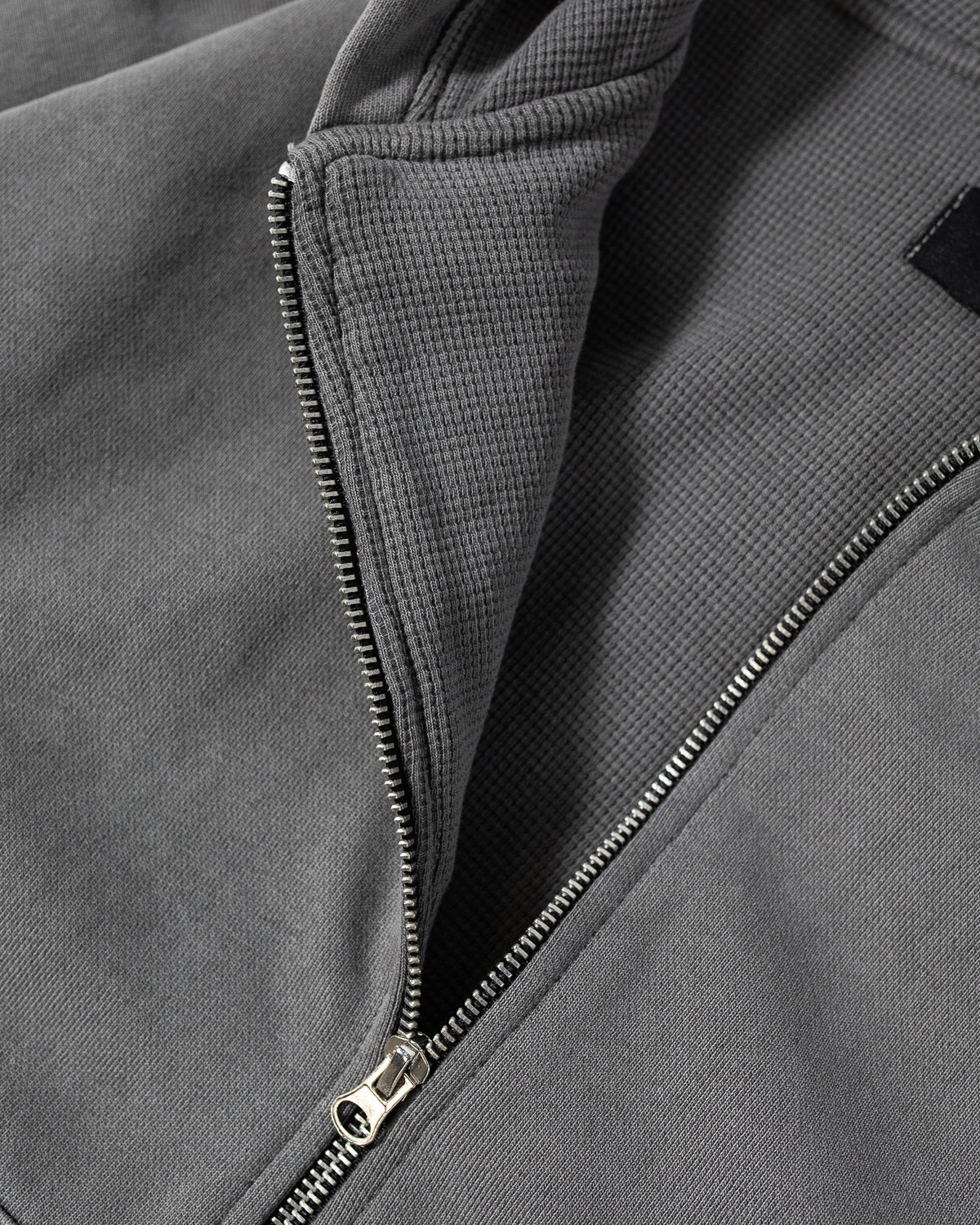 Thermal Lined Zip Hoodie - Vintage Grey
