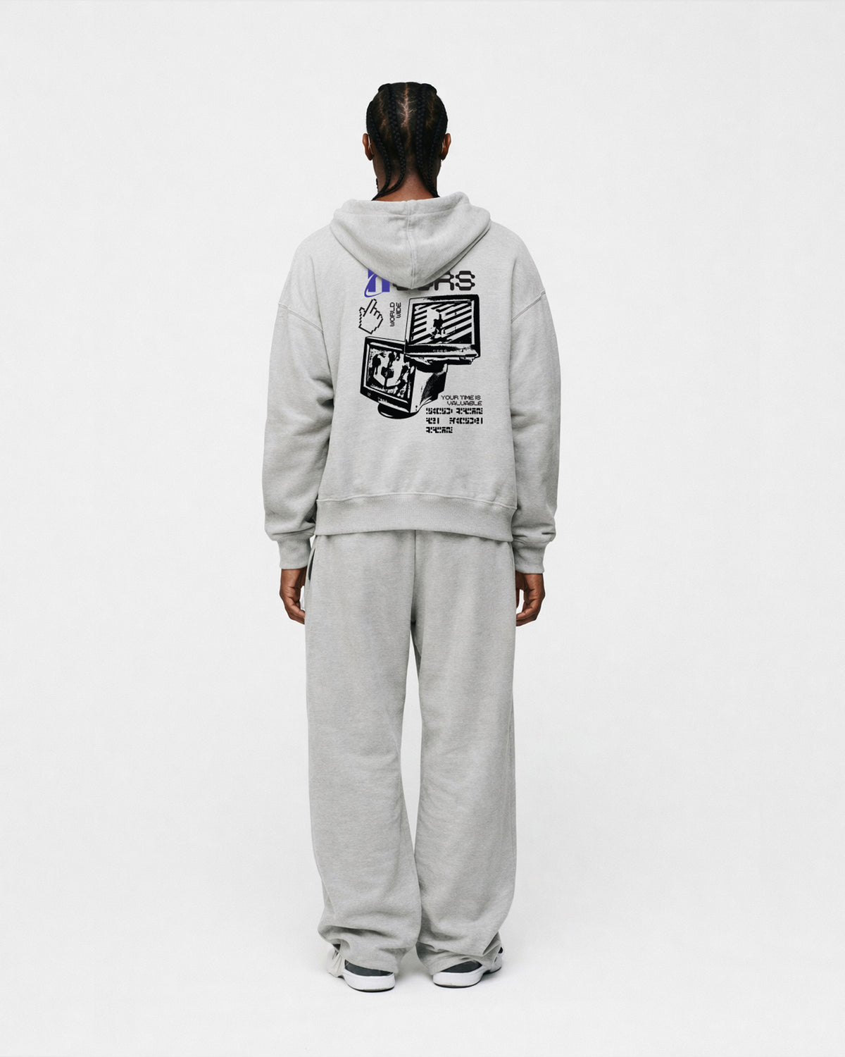 Open Interface Zip Hoodie - Grey