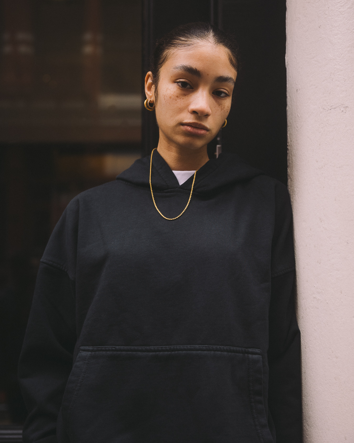 Drop Shoulder Hoodie - Vintage Navy – Hours
