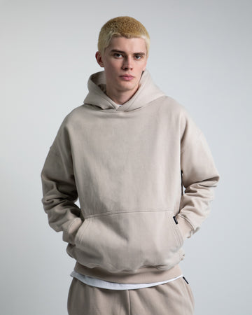 Drop Shoulder Hoodie - Desert