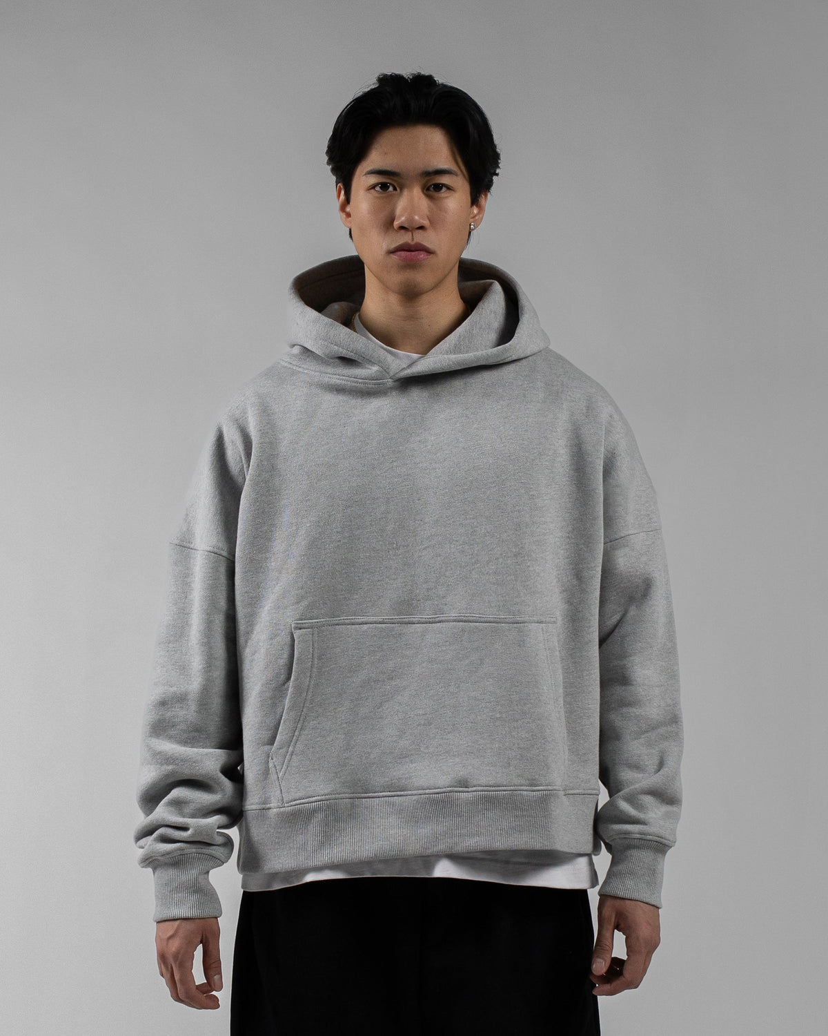 Cropped Hoodie - Grey