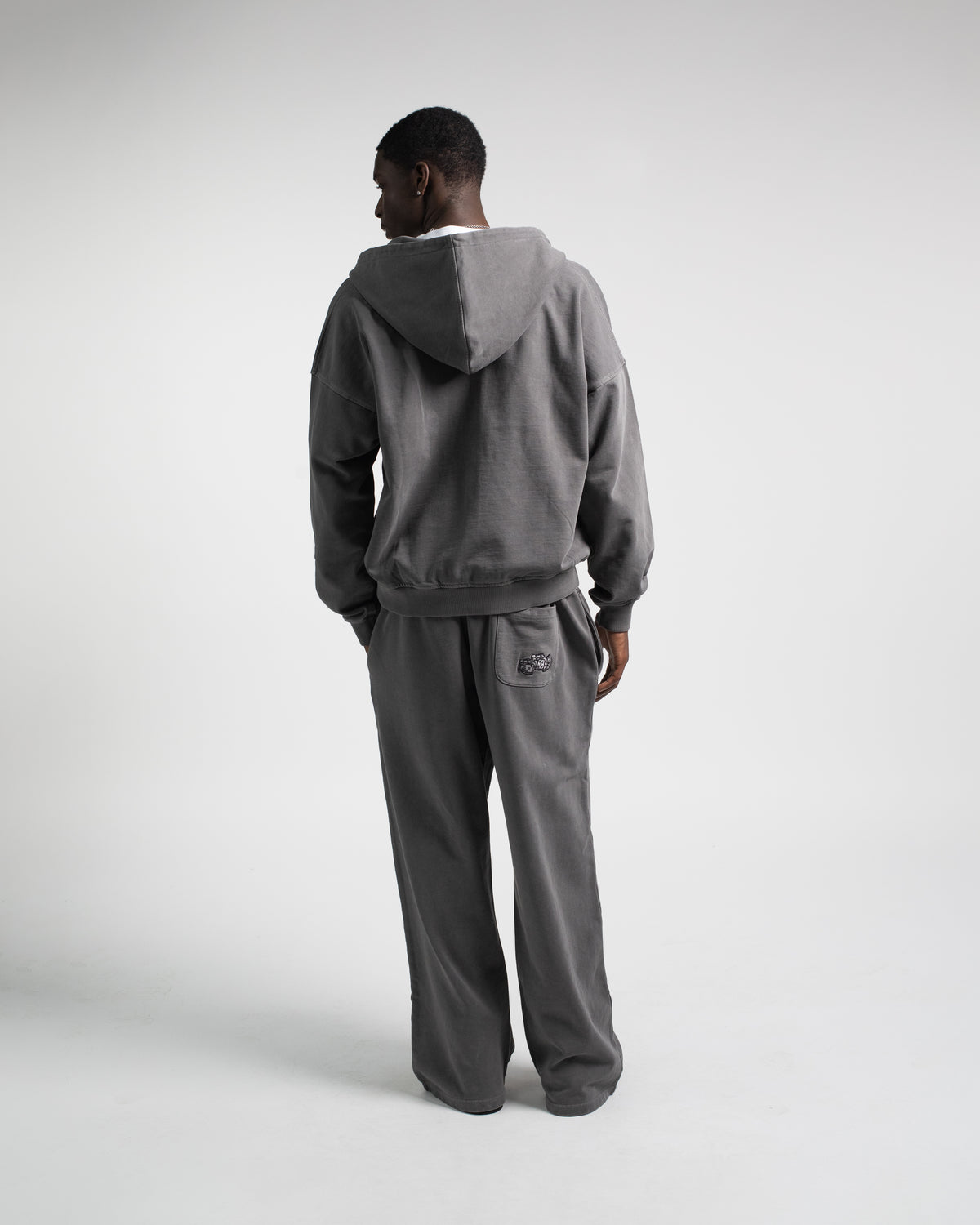 Dice Zip Hoodie - Vintage Grey