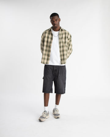 Cropped Flannel - Green